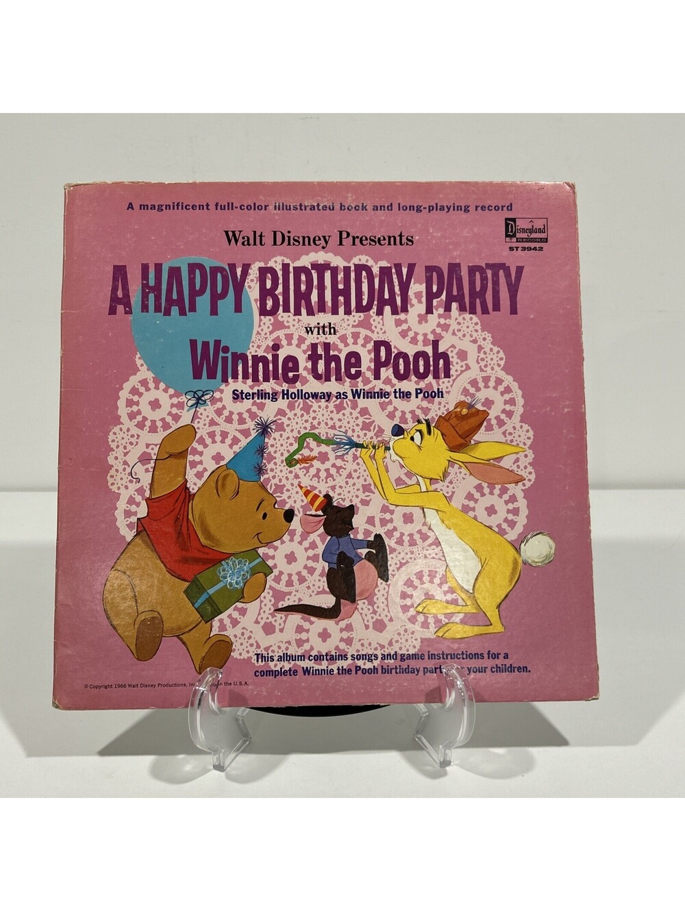WALT DISNEY A Happy Birthday Party With Winnie The Pooh Vinyl LP Record